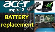Acer Aspire 3 N19c1 laptop Battery Replacement guide