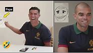 Cristiano Ronaldo embarrassed Pepe by his Drawing!!🤣🤯😳