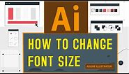 How to Change Font Size {Adobe Illustrator}