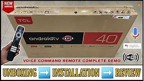 TCL 40S5205 2022 || 40 Inch Full Hd HDR Smart Android Tv Unboxing And Review || Complete Demo Remote