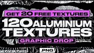 Aluminium Textures Pack - Free Download - 120 .png in High-Quality