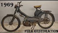 Old Moped Full Restoration (Mobylette Motobecane) 1969 Model - 2 Stroke