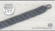Braided Men's Bracelet Tutorial by Macrame School