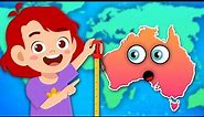 Explore The 7 Continents & Their Sizes! | Geography Songs For Kids | KLT