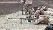 Marines train with .50 caliber sniper rifles up to 1,400 yards