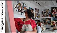 Amazing Art Studio Tour With Abstract Painter Angela Navarro | Mini Documentary