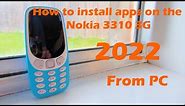How to install apps on the Nokia 3310 3G (2022) (From PC)