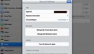Changing Your Account Information Using An iPad