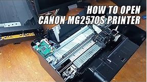 How To Open Remove Canon Mg2570s Printer