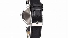XOXO Women's XO3063 Black Leather Strap Watch