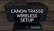 Canon TR4550 Wireless / WiFi Setup