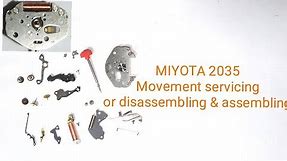 Miyota 2035 Movement Servicing or Assembling | Miyota Movement | Watch Repair | TrendWatchLab