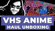 Massive Anime VHS Haul Unboxing [ 49 VHS Tapes! ]