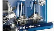 Philips H7 Vision Upgrade Headlight Bulb with up to 30% More Vision, 2 piece (Pack of 1)