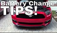 2017 Mustang Battery Change - Do's and Don'ts