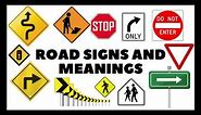 ROAD SIGNS AND MEANINGS CANADA - Driving Demonstration Some Of The Most Common Road Signs