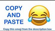 Face with Tears of Joy EMOJI ( APPLE ) - COPY and PASTE EMOJIS 😂