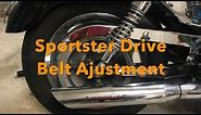 How To Harley Davidson Sportster Drive Belt Adjustment