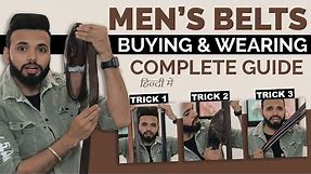 INDIAN MEN'S BELT BUYING & WEARING COMPLETE GUIDE | Men's Belt Guide