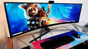 The Most INSANE Monitor!! Samsung Curved 49" QLED 32:9 Reviewed!