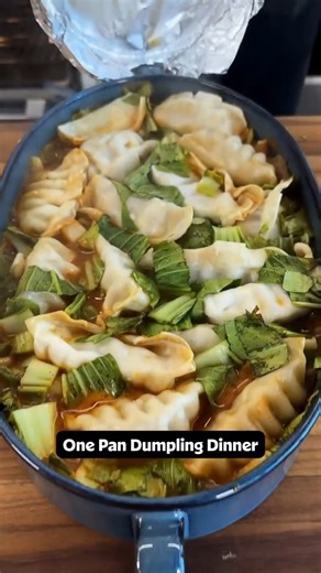 One and done! 🥟 One pan — that’s all you need for this deliciously simple One Pan Dumpling Dinner. This is 100% going into the rotation, so head to the comments for the full recipe! 💛 | Allrecipes