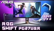 ASUS ROG Swift PG27UQR Gaming Monitor (2024) | The Best 27-inch 4K 160Hz Gaming Monitor