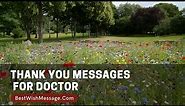 Thank You Messages for Doctor | Appreciation Notes and Letters