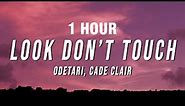 Odetari - LOOK DON’T TOUCH (Lyrics) ft. cade clair [1 HOUR]