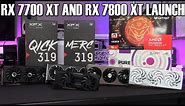 AMD RX 7800XT XFX Merc 319 7800 XT Sapphire Nitro+ 7800XT and XFX Qick 319 7700XT Review