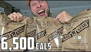 US Military MRE (Meal Ready To Eat) Challenge! (6,500+ Calories)