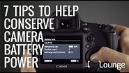 7 Tips on How to Conserve Camera Battery Power