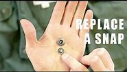 How to Replace Metal Spring Snaps on Jackets, Coats, Bags, etc.