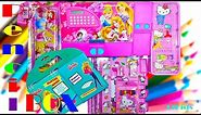 Disney Princess special Pencil Box, Hello Kitty Pencil Case and Barbie Magic Book