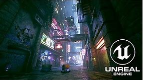 Cyberpunk City Alley - Unreal Engine 4
