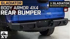 Jeep Gladiator JT Body Armor 4x4 Rear Bumper Review & Install