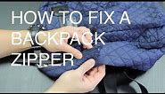 How to Fix a Backpack Zipper (Metal Zipper)