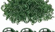 Plant Clips - 200 PCS - Green or White Color - Garden Clips for Tomato and Other Vine Plants - Trellis Clips - Tomato Plant Support - Upright and Healthier Grow