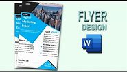 Flyer design in Microsoft Word