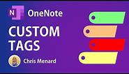 Microsoft OneNote: Create and Search for Custom Tags