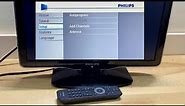 Philips TV- Run a channel scan Auto program for over the air antenna channels