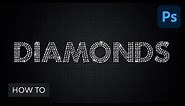 How to Create a Quick Sparkling Diamonds Text Effect in Adobe Photoshop
