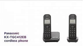 Panasonic KX-TGC412EB Cordless Phone - Twin Handsets | Product Overview | Currys PC World