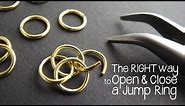 How to Open and Close a Jump Ring the Right Way - Jewelry Tutorial HQ