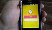 Install Snapchat on the LG Optimus Zip (LGL75C) Straight Talk Cell Phone From Walmart
