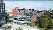 Alliance Manchester Business School campus from above