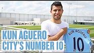 EXCLUSIVE: AGUERO TAKES THE NUMBER 10 SHIRT!