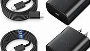 45W Samsung Phone Super Fast Charger, Samsung Galaxy S23 S22 S24 Ultra Charger Fast Charging Cord, USB C Charger Block with 6.6FT Cable for Samsung Galaxy S24/S23/S22/S21/S20/Plus/Ultra/FE/Note 20/10