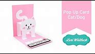 Pop Up Card Cat and Dog