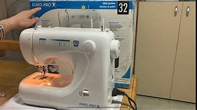 How to set up euro pro electronics sewing machine