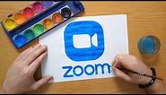 How to draw the Zoom logo - Zoom Meeting App icon